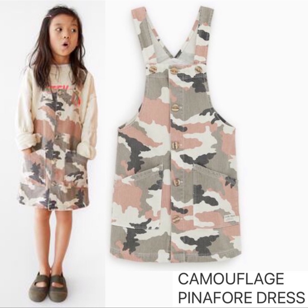 Zara Kids size 10 camo dress